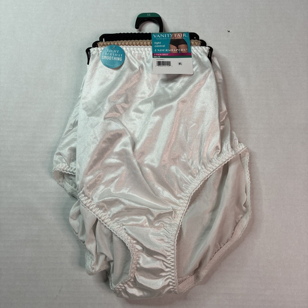 Vanity Fair Radiant Collection Light Control Undershapers 3 Pack Briefs 5XL/12